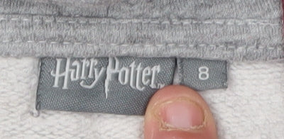 Unisex Adults UK Size 8 Harry Potter Grey Pullover Hoodie
