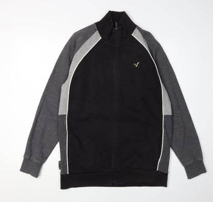 VOI JEANS CO. Men's Black Full Zip Sweatshirt L