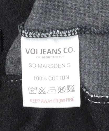 VOI JEANS CO. Men's Black Full Zip Sweatshirt L