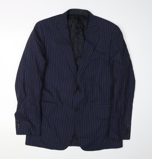 Mens UK Size 42 Jaeger Regular Blue Suit Jacket