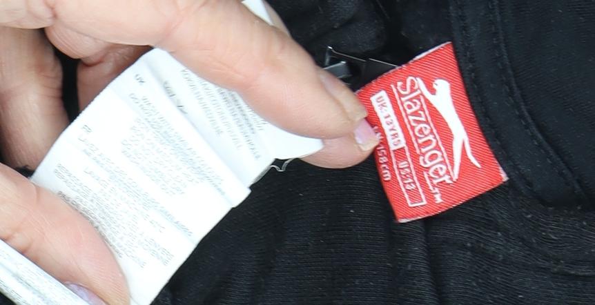 Slazenger Boys Black Full Zip Hoodie, Size 158