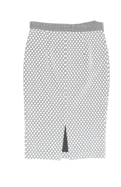 Marks and Spencer Women’s Black Geometric Pencil Skirt