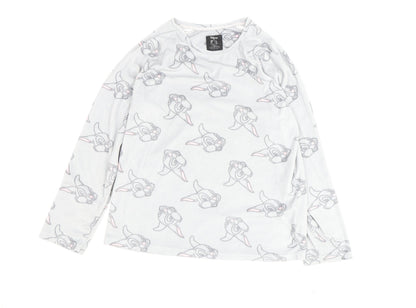 Disney Women’s Bambi Pyjama Top Long Sleeve White S