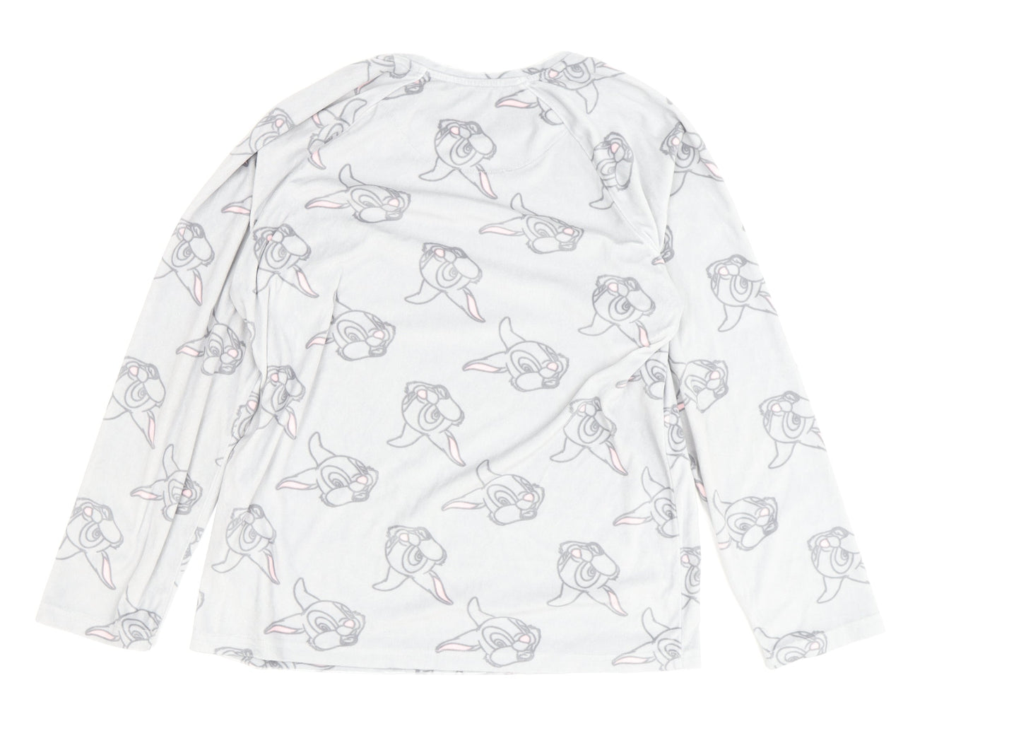 Disney Women’s Bambi Pyjama Top Long Sleeve White S