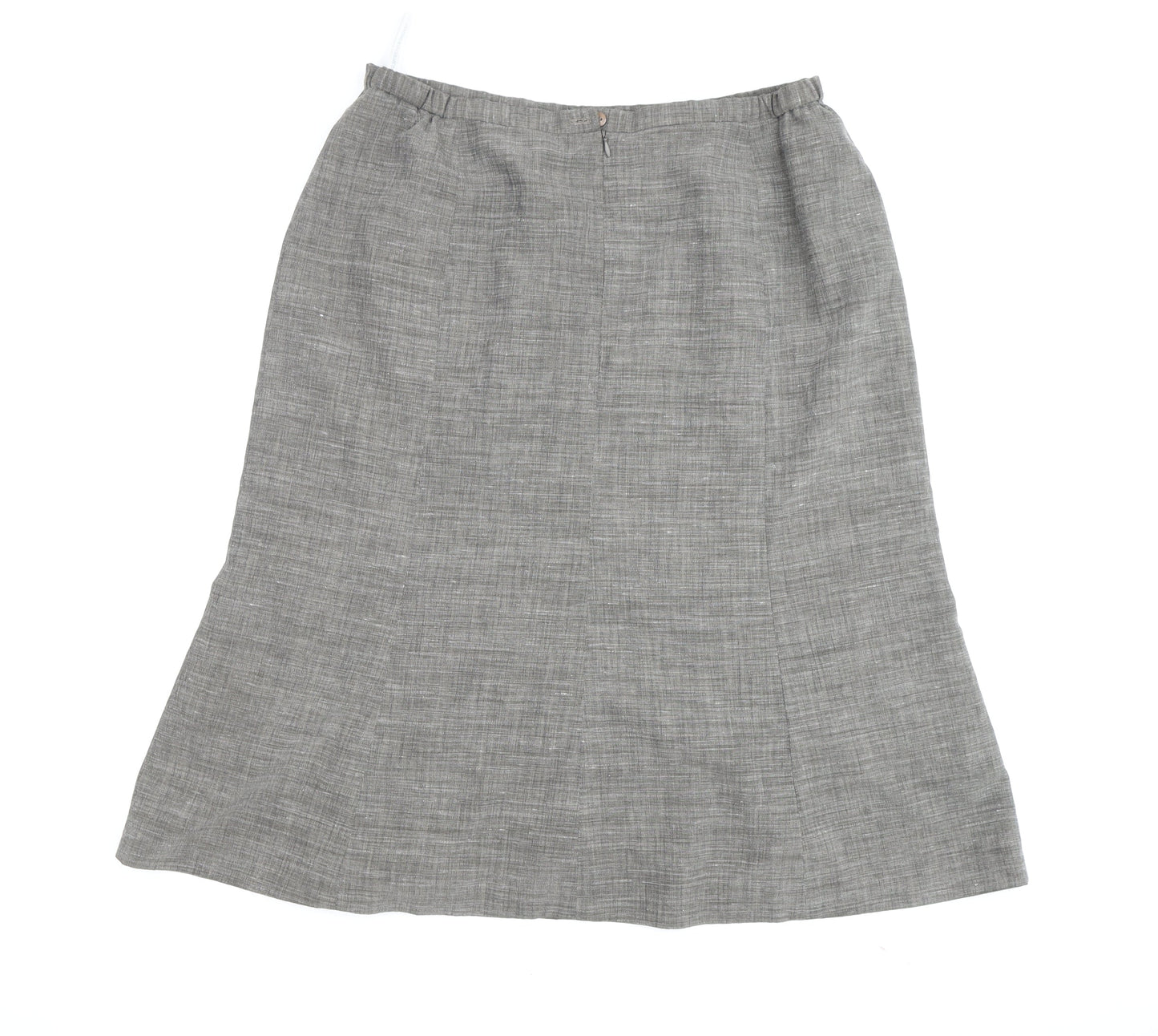Peggy Fielder Women's Grey A-Line Skirt, Size 10