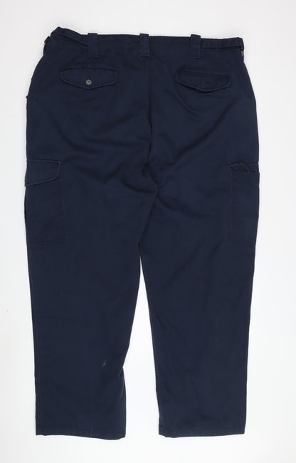 TB Clothing Men's Blue Cargo Trousers, 42 Regular Fit