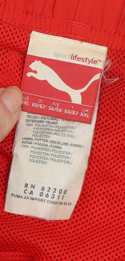 Puma Men's Red 3XL Shorts with Elastic Waist