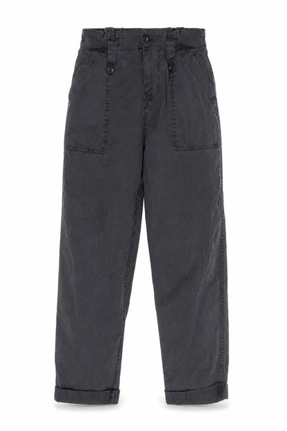 Womens UK Size 34 Topshop Regular Fit Cropped Black Trousers