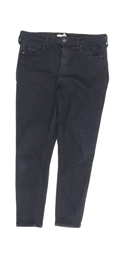 Topshop Women's Black Skinny Jeans Size 12 Stretch