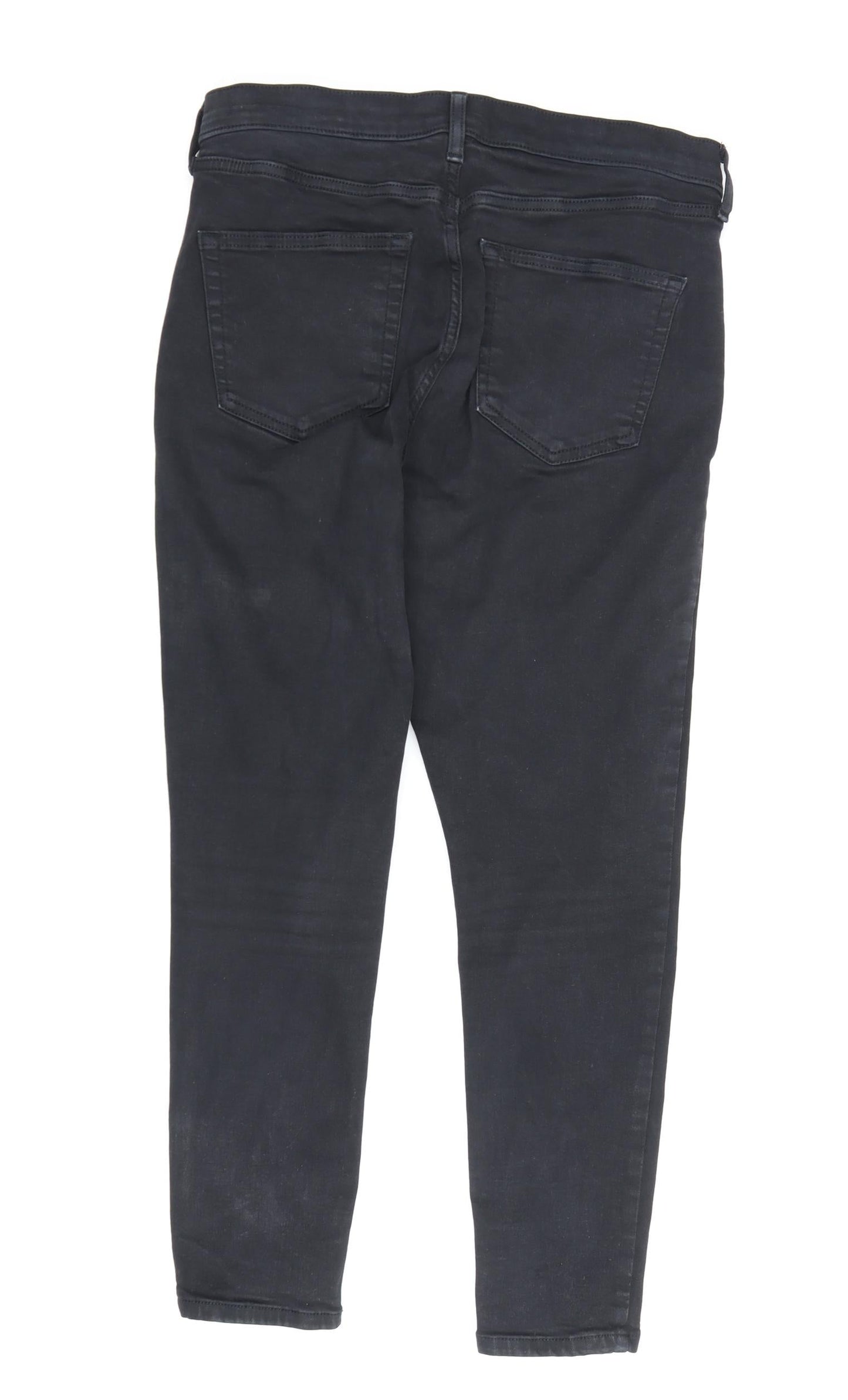 Topshop Women's Black Skinny Jeans Size 12 Stretch