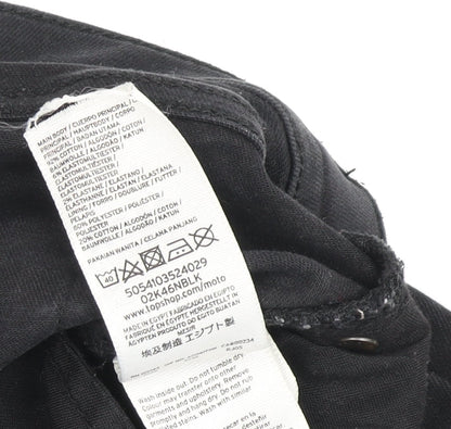 Topshop Women's Black Skinny Jeans Size 12 Stretch