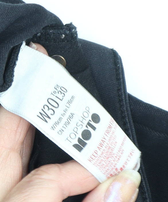 Topshop Women's Black Skinny Jeans Size 12 Stretch