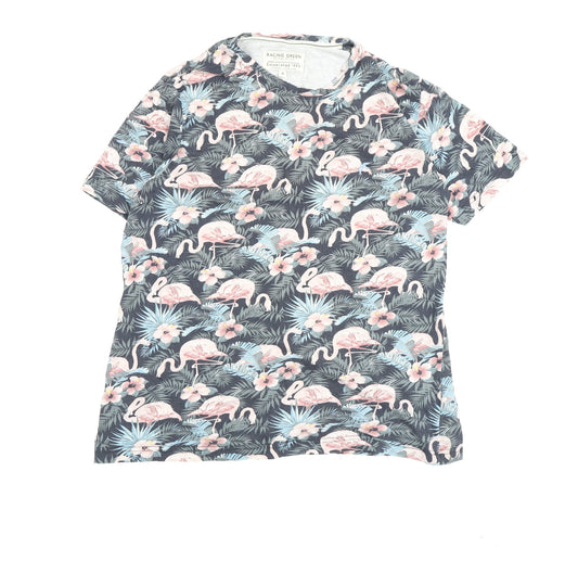 Racing Green Men's Multicoloured Flamingo T-Shirt M