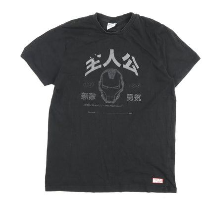 Marvel Men's Black Iron Man Graphic T-Shirt M