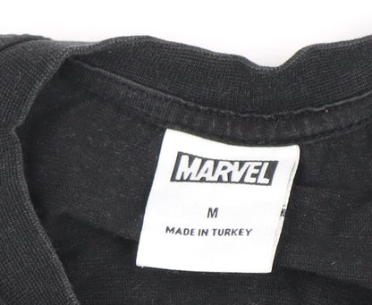 Marvel Men's Black Iron Man Graphic T-Shirt M