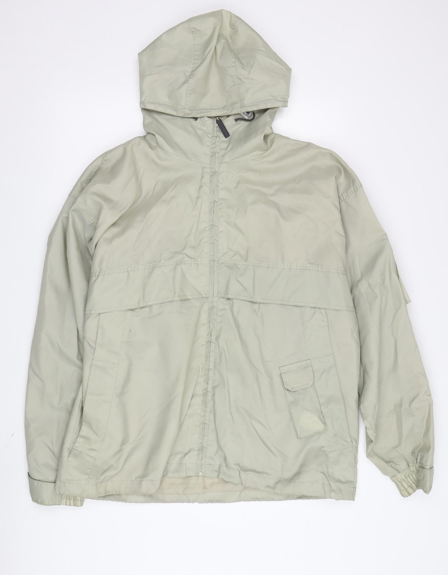 Mens UK Size L Roberto Donelli Beige Windbreaker Coat