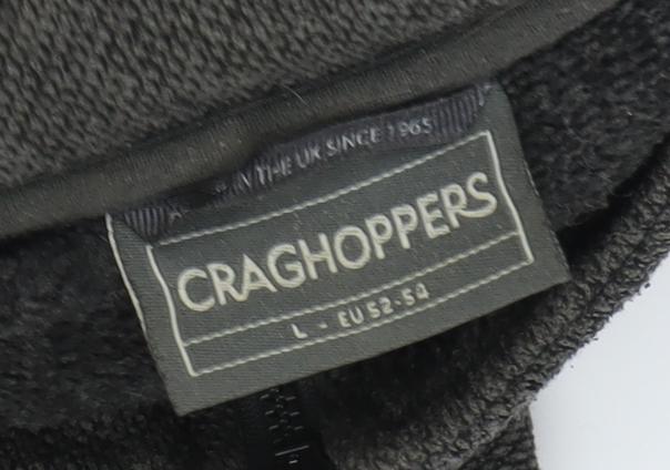 Mens UK Size L Craghoppers Grey 1/2 Zip Sweatshirt