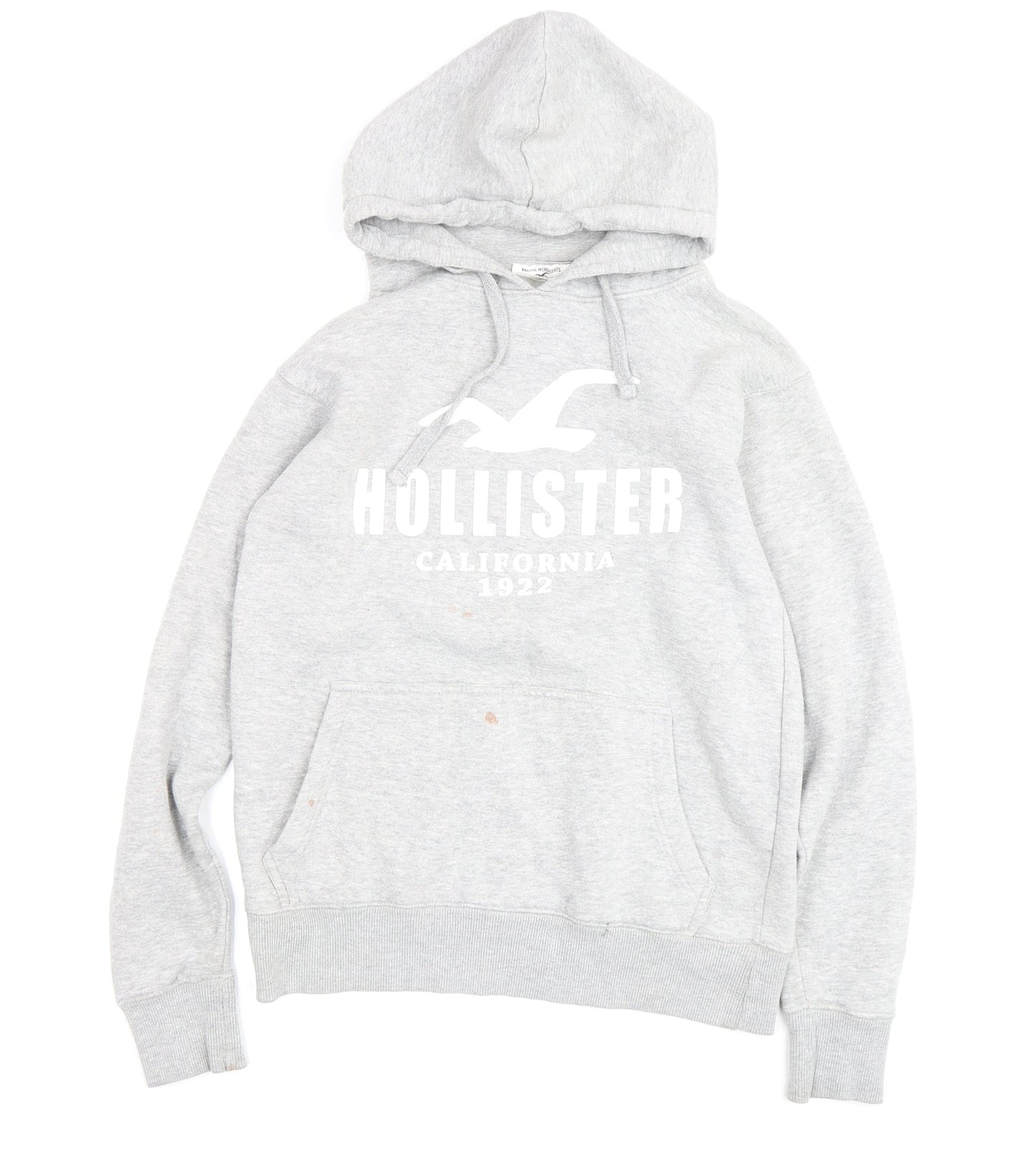 Mens UK Size S Hollister Grey Pullover Hoodie
