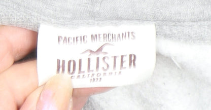Mens UK Size S Hollister Grey Pullover Hoodie
