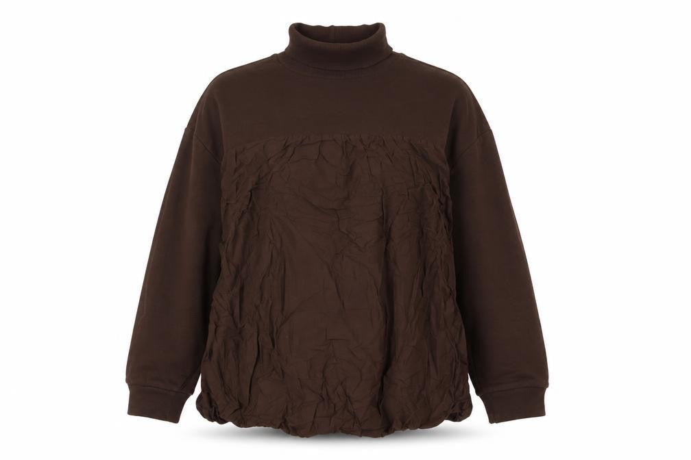 Womens UK Size L Zara Brown Basic Blouse