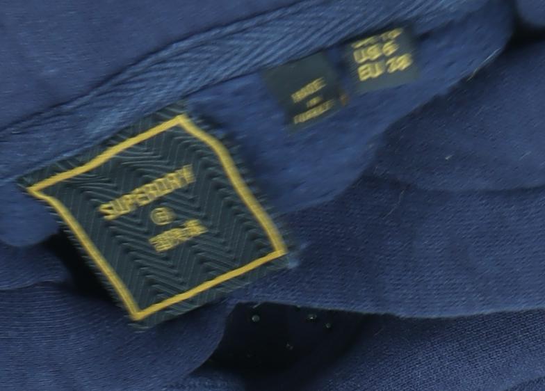 Superdry Women's Blue Pullover Hoodie, Size 10