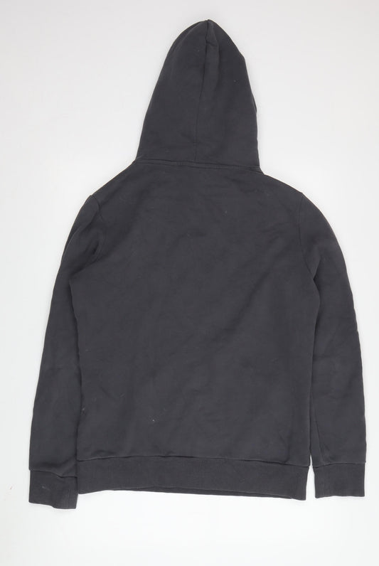 Superdry Unisex Black Pullover Hoodie L Sequin