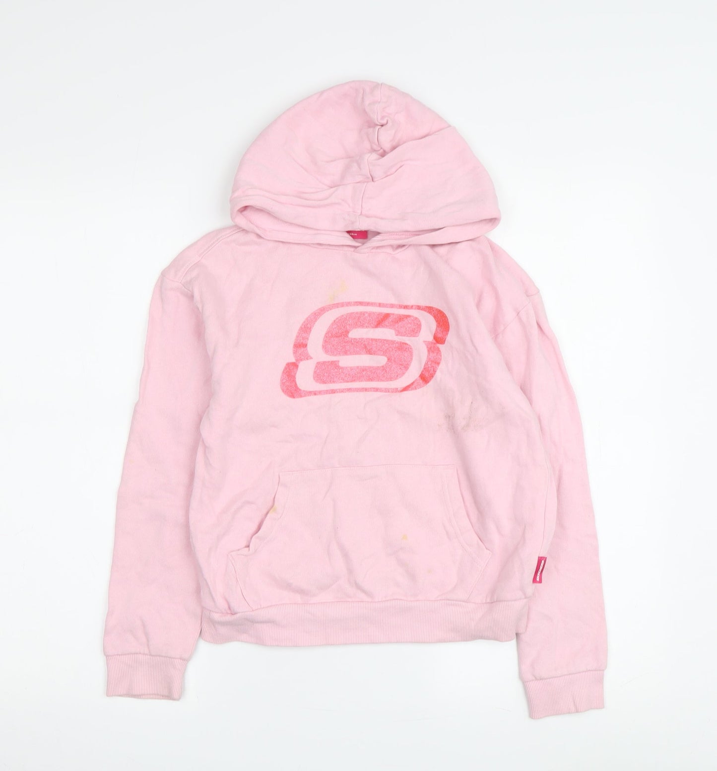 Skechers Girls Pink Pullover Hoodie - 10-11 Years