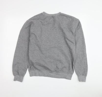 Topshop Grey Cotton Women's Sweatshirt Small S