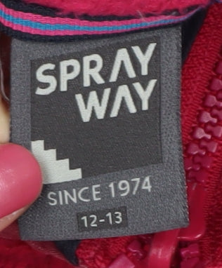 Sprayway Girls Pink Hooded Puffer Jacket, Size 12-13