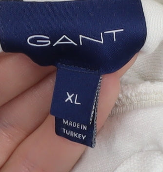 Mens UK Size XL GANT Ivory Pullover Hoodie