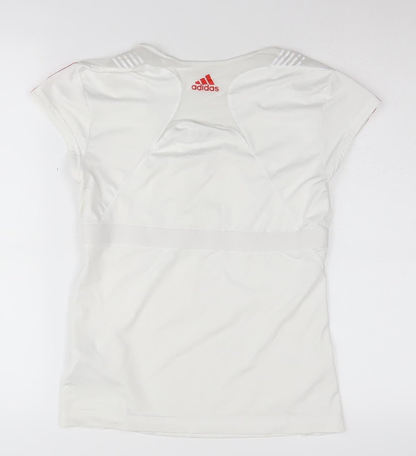 Adidas Women's White Athletic T-Shirt, Small, Breathable