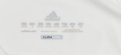 Adidas Women's White Athletic T-Shirt, Small, Breathable