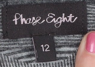 Womens UK Size 12 Phase Eight Grey Tunic Jumper