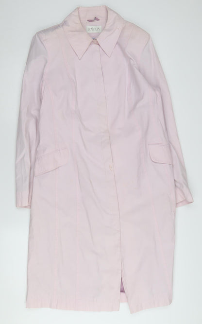Womens UK Size 16 Platinum Pink Overcoat