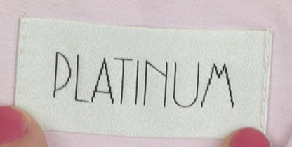 Womens UK Size 16 Platinum Pink Overcoat