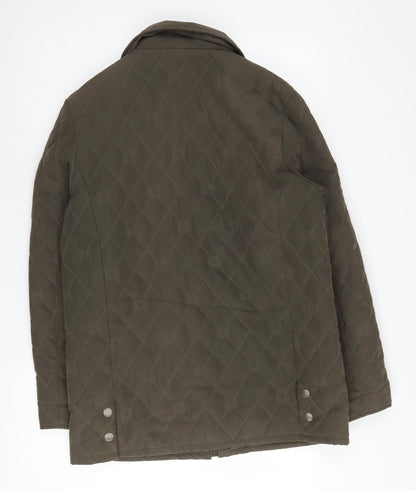 Womens UK Size 12 KLASSIK Brown Quilted Coat
