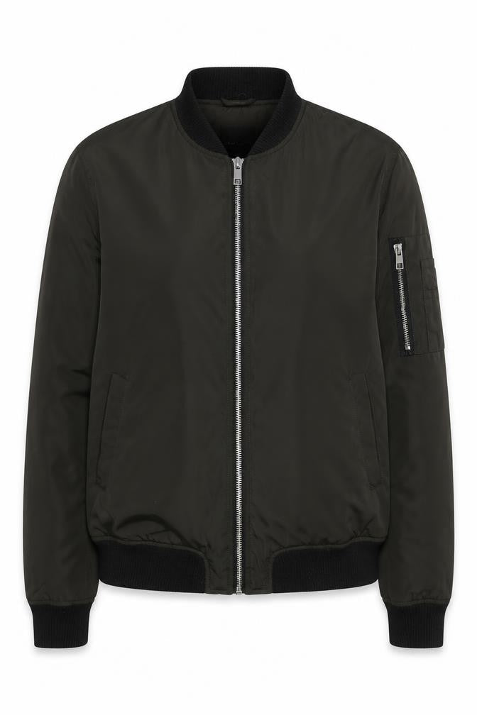 New Look Women's Green Bomber Jacket Size 10