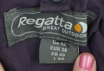 Womens UK Size 14 Regatta Purple Parka Coat