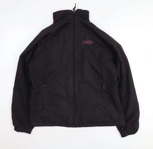 Womens UK Size 10 Mountain Life Black Basic Jacket