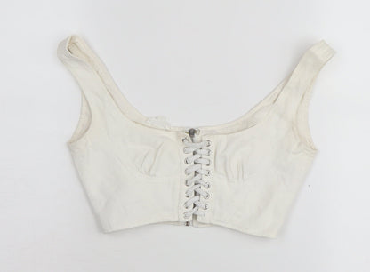 Mistress Rocks Women's White Cropped Top XS