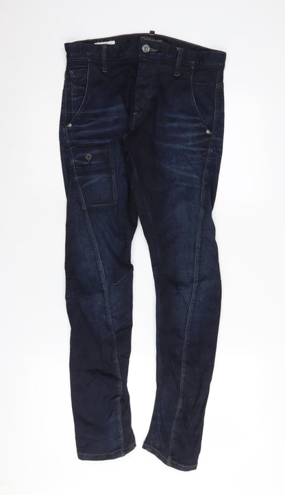 Jack & Jones Men's Blue Straight Denim Jeans