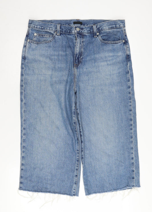 UNIQLO Men's Blue Cropped Jeans Size 32 Regular Fit