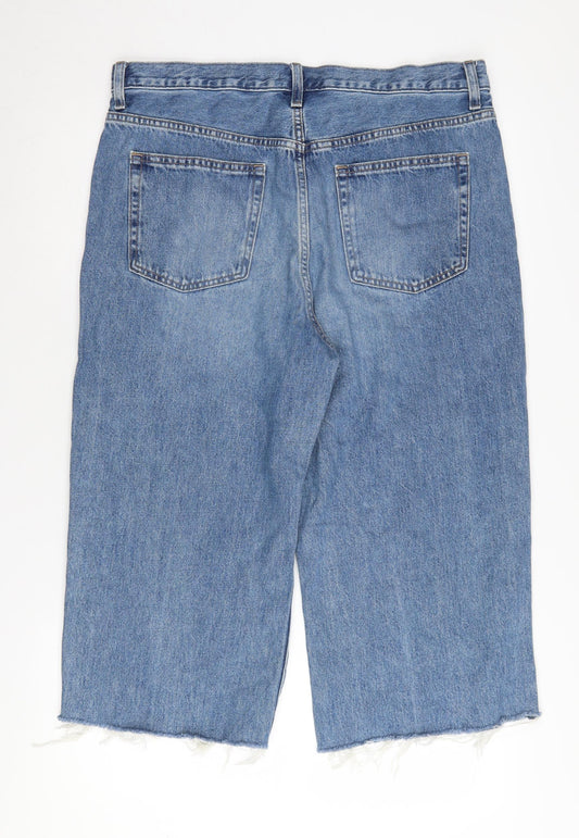 UNIQLO Men's Blue Cropped Jeans Size 32 Regular Fit