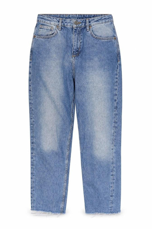 Womens UK Size 26/32 H&M Relaxed Fit Mom Blue Jeans