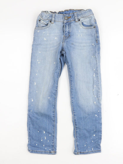 Guess Boys Blue Straight Jeans, Size 10 Years, Light Wash