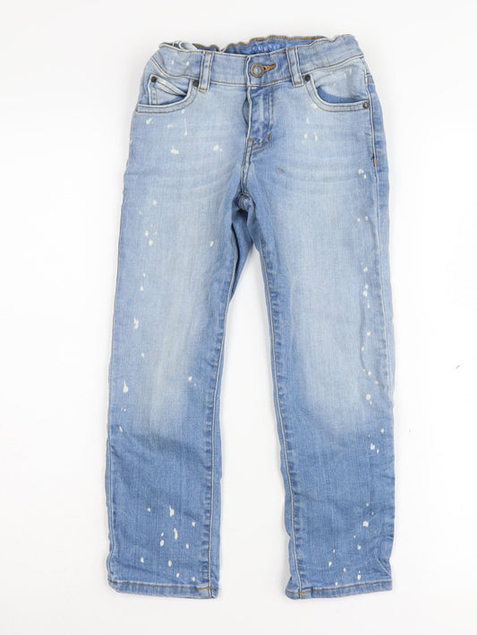 Guess Boys Blue Straight Jeans, Size 10 Years, Light Wash