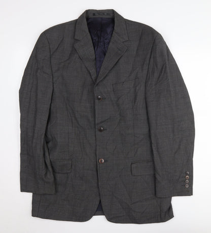 Mens UK Size 40 Pierre Cardin Regular Grey Suit Jacket