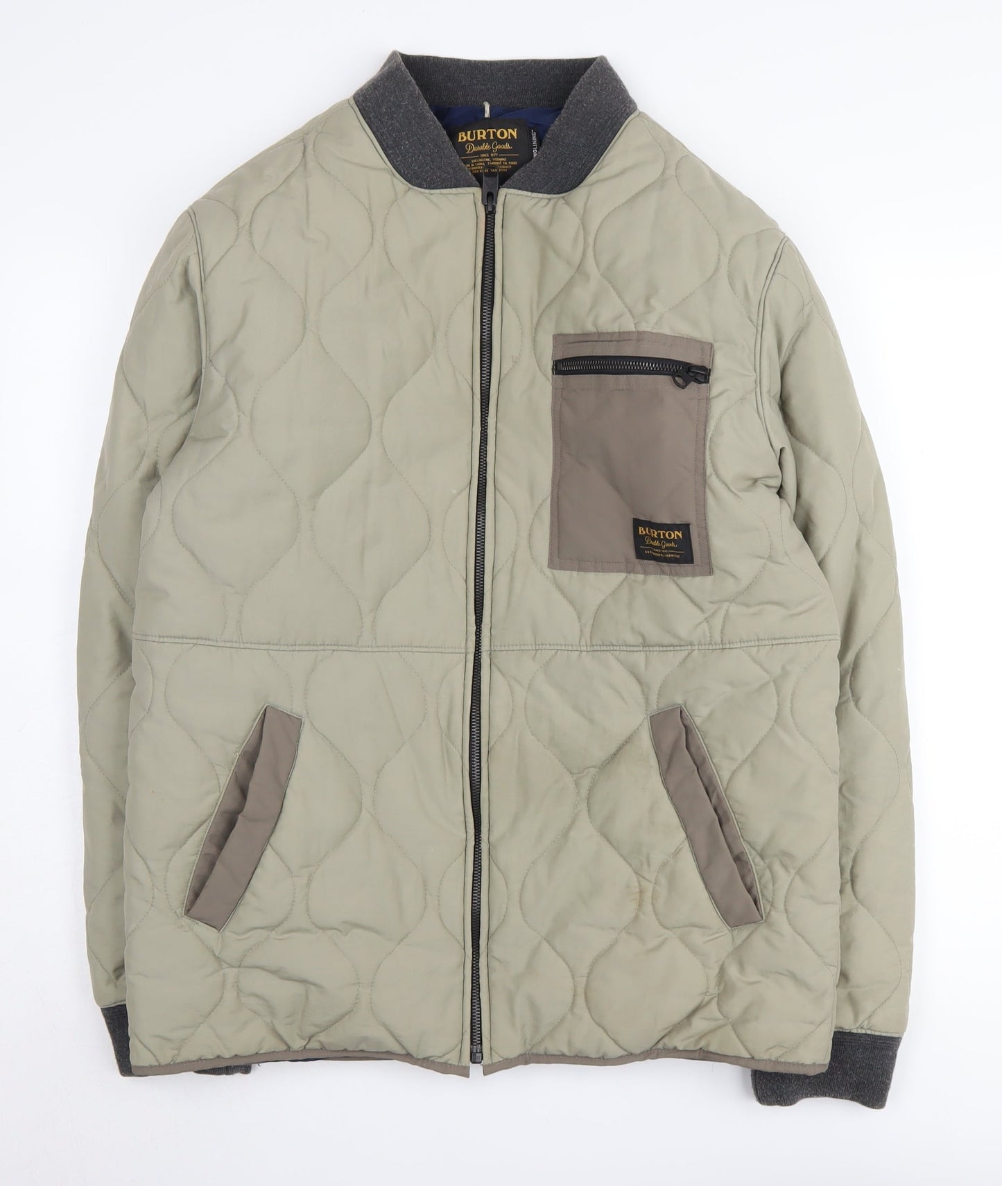 Mens UK Size M Burton Green Bomber Jacket