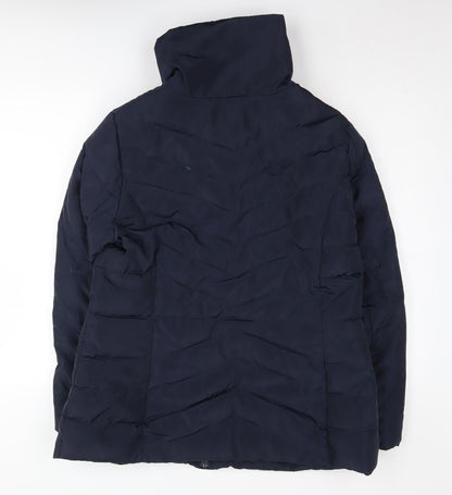 Debenhams Women's Blue Puffer Jacket Size 16