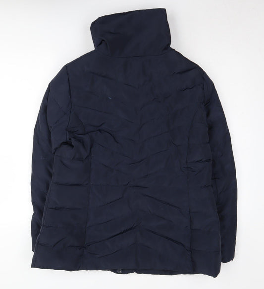 Debenhams Women's Blue Puffer Jacket Size 16